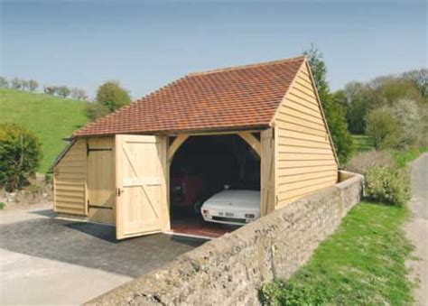 Two Bay Oak Framed Garage Kit Self Build Diy Garages From Chippy Timber Kits Garage Kits Diy