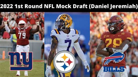 2022 1st Round NFL Mock Draft Daniel Jeremiah YouTube