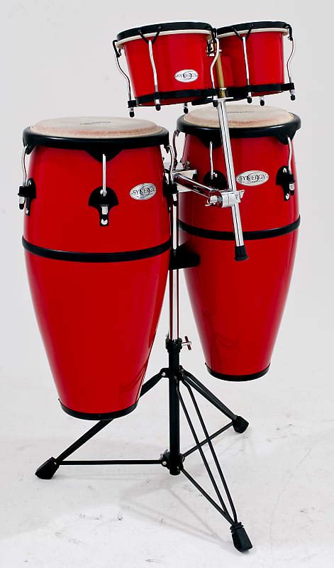 Toca 10” And 11” Synergy Fiberglass Congas And Bongo Wbracket Reverb