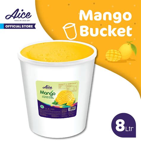 AICE Mango Bucket Mangga Ice Cream Es Krim Ember 8L Eskrim Shopee