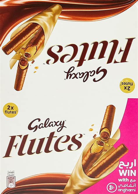 Galaxy Flutes Chocolate Twin Finger 24 Pack 225 G Amazonae Grocery