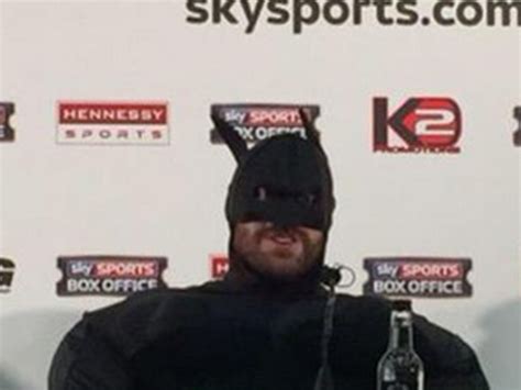 Tyson Fury Dresses As Batman For World Heavyweight Title Press