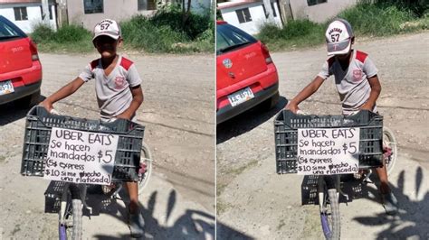 Tiene Nueve Años Y Hace Mandados Por 5 Pesos En Su Bicicleta La