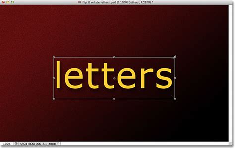 Rotate Flip and Scale Individual Letters In Text - Photoshop Tutorial