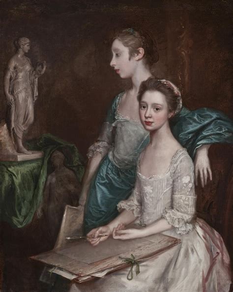 Portrait Of The Artist S Daughters Thomas Gainsborough Daily Dose Of Art