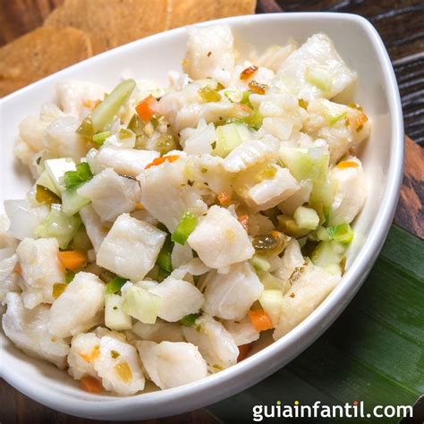 Ceviche de pescado para niños Recetas peruanas