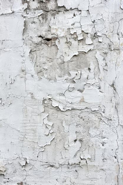 Premium Photo A White Wall With Peeling Paint Great For Texture