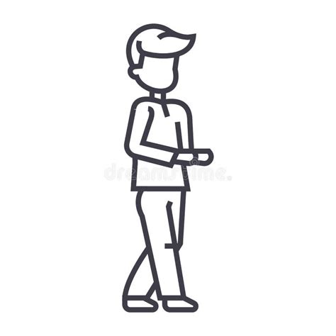 man vector  icon sign illustration  background editable