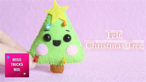 Diy Cute Felt Christmas Tree Felt Crafts Christmas Crafts Youtube