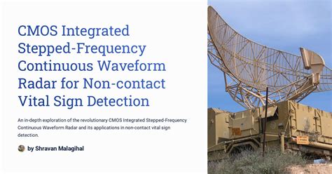 Cmos Integrated Stepped Frequency Continuous Waveform Radar For Non