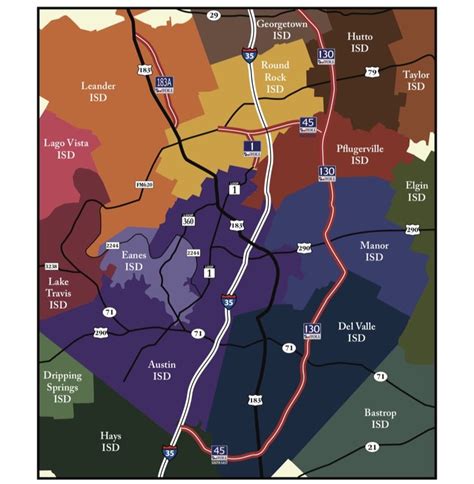 Greater Austin Area School Districts: Info & Map