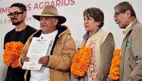 Delfina G Mez Le Hace Justicia Al Campo Mexiquense Entrega Documentos