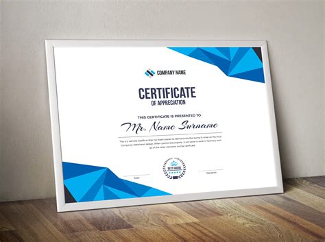 Corporate Certificate Designs