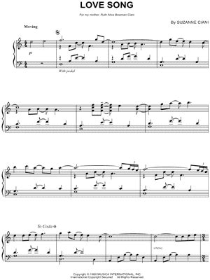 "Love Song" Sheet Music - 1 Arrangement Available Instantly - Musicnotes