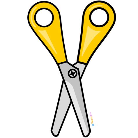 FREE Red Scissors Clipart (open) | Pearly Arts