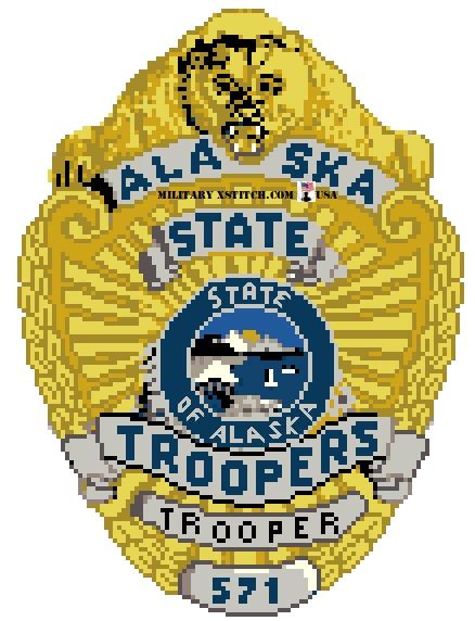 Alaska State Trooper Badge Insignia – Military XStitch Com