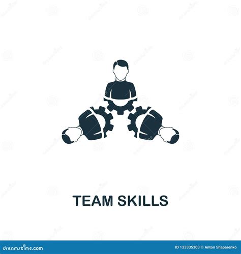 Team Skills Ikone Erstklassiger Artentwurf Von Der Teamwork