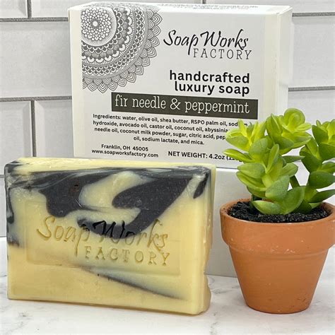 Fir Needle And Peppermint Handmade Vegan Soap Soapworks Factory