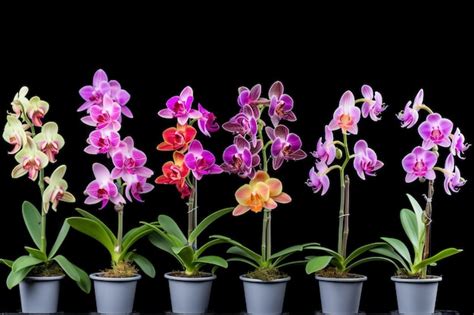 Premium Photo Orchids In A Timelapse Sequence Showing The Progression