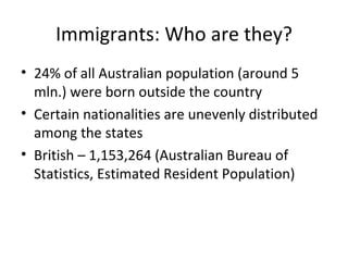 Immigration To Australia Ppt