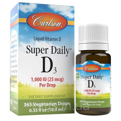 Витамин Д3 Carlson Super Daily D3 1000 IU (ID#1618845191), цена: 730 ...