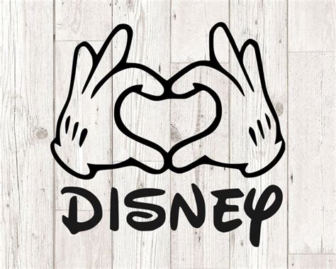 Mickey Mouse Heart Hands Svg Mickey Mouse Svg Cutting Files - Etsy Hong ...