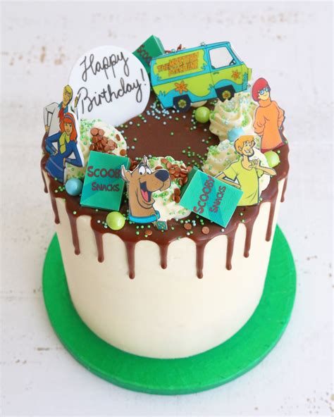 Buttercream Drip Cakes Birthday Drip Cake Scooby Doo Birthday Cake