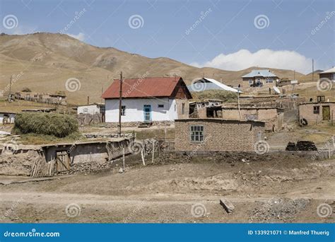 Sary Tash Kyrgyzstan August 21 2018 Residential House Of Border Town