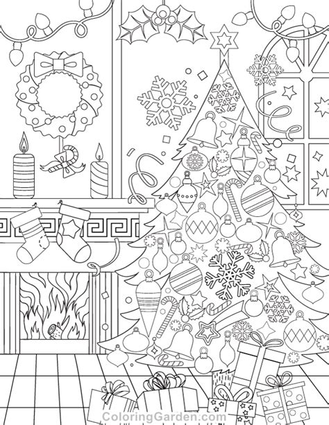 Free Printable Christmas Coloring Pages For Adults