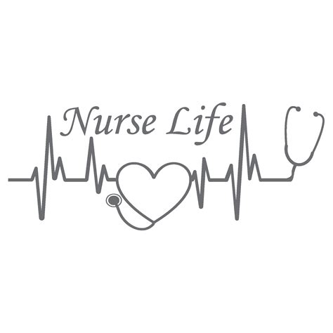 Heartbeat Nurse Life Vinyl Graphic Decal By Shop Vinyl Design Nurse Life Nurse Life Decal Nurse