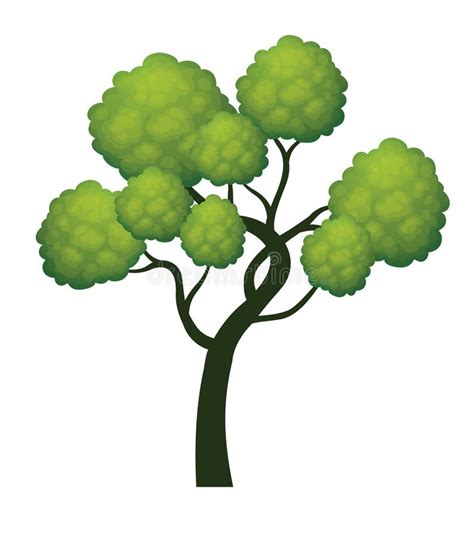 Arbre Vert Illustration Vectorielle Illustration Stock Illustration