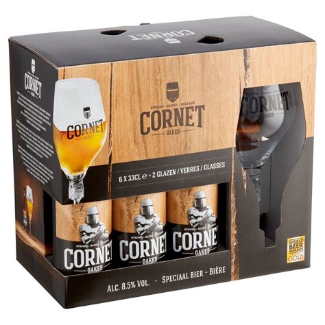 Cornet Oaked Strong Blond Belgian Speciaal Bier Glazen X Cl