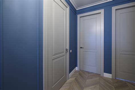 Белая дверь в эмали, модель Эммелорд, г. Москва - Transitional - Hall ...