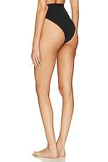 Beach Riot Highway Bikini Bottom In Black Waffle Revolve