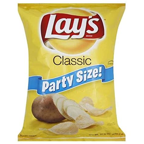 LAY'S POTATO CHIPS CLASSIC PARTY SIZE 15.75 OZ BAG - Walmart.com