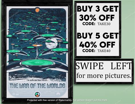 The War of the Worlds Movie/show Poster Wall Art Printed & - Etsy