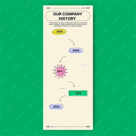 Free Vector | Modern our company history timeline