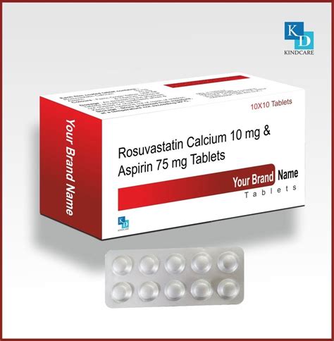 Rosuvastatin Calcium 10 Mg Aspirin 75 Mg Tablets At Rs 90 Box