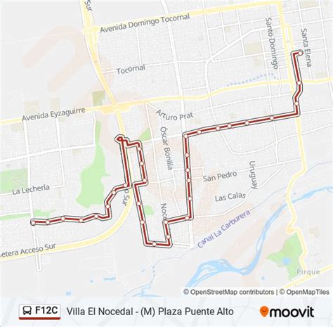 Ruta F C Horarios Paradas Y Mapas M Pza Puente Alto Actualizado