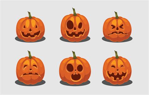 Halloween Pumpkin Icons 8297057 Vector Art At Vecteezy