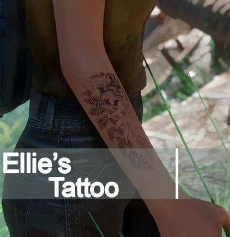 Ellies Tattoo The Last Of Us 2 At Fallout 4 Nexus Mods And Community