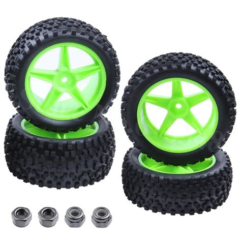 X Rubber Rc Off Road Buggy Wheels Tires Front Rear Mm Hex For