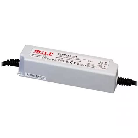 Alimentation LED DC24V W étanche IP67 GLP