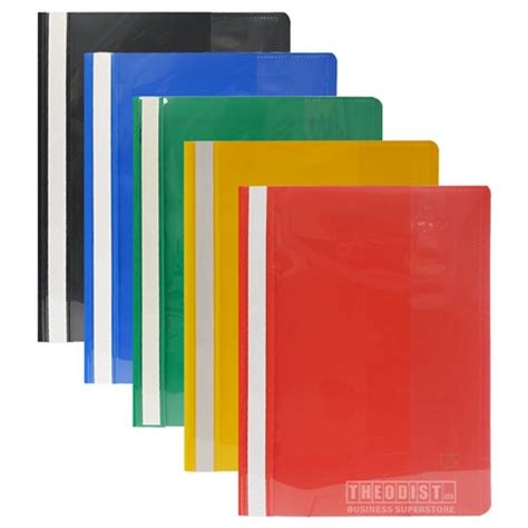 Abba 22310 Business File A4 Clear Cover, Assorted - Theodist