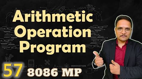 Arithmetic Operation Program In 8086 Microprocessor 8086 Assembly Program Youtube