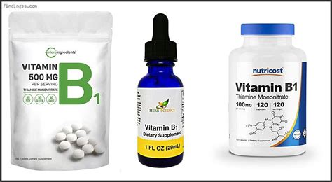 Top 10 Best Thiamine Supplement Reviews With Products List - Findinges