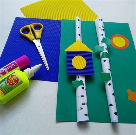 Объемная весенняя аппликация | Проекты детского творчества, Детские ...