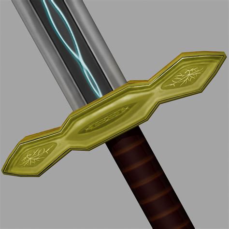 Fantasy Broadsword Free Vr Ar Low Poly 3d Model Cgtrader