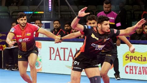 Pro Kabaddi Bengaluru Bulls Beat U Mumba Gujarat Giants Defeat Tamil