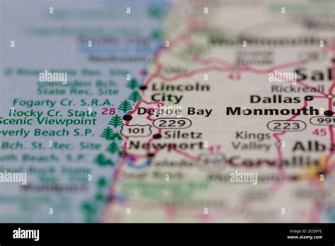 Depoe bay oregon map hi-res stock photography and images - Alamy